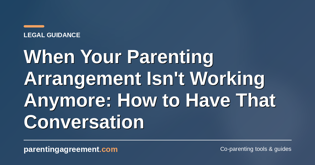 How to Vary a Child Arrangements Order or Parenting Plan in the UK